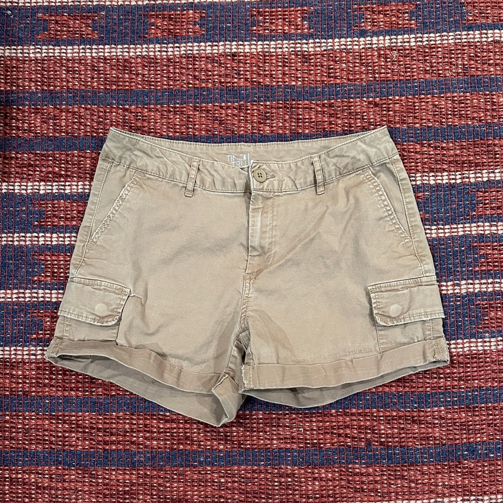Time and Tru Cargo Shorts Mid Rise